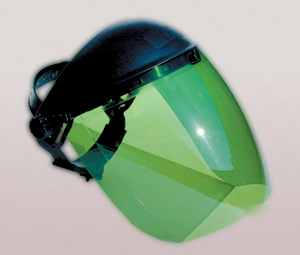 Deluxe protective face shield safety mask shaded