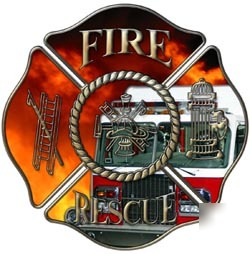 Firefighter decal reflective 12