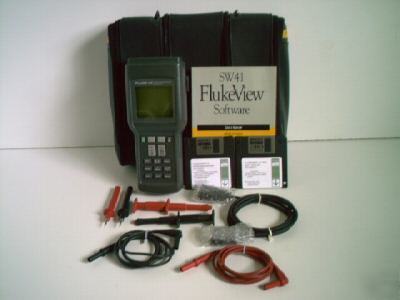 Fluke 41B power harmonics analyzer w/flukeview software