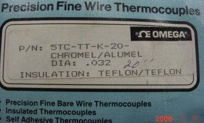 Insulated thermocouple teflon insulation 2 in .032 wire