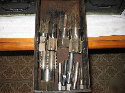 New tool box and drill bits and used