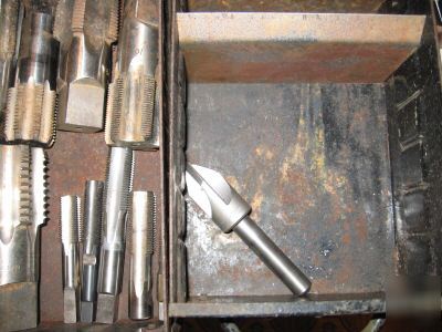 New tool box and drill bits and used