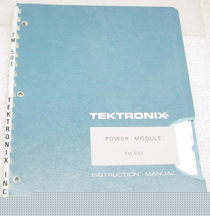 Tektronix TM501 power module manual op/service tm 501