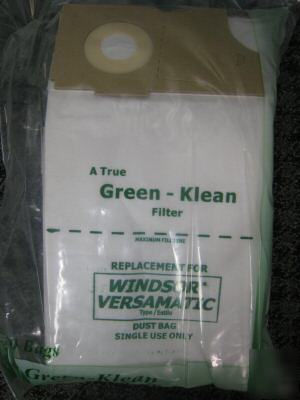 Windsor versamatic vacuum bags 30 bags triple layer bag