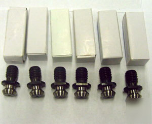 6 pc cincinnati cat 40 x 45 deg. coolant pull stud