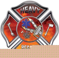 Firefighter decal reflective 12