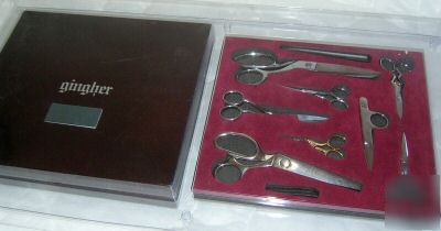 Gingher 8 piece scissors set collectors set