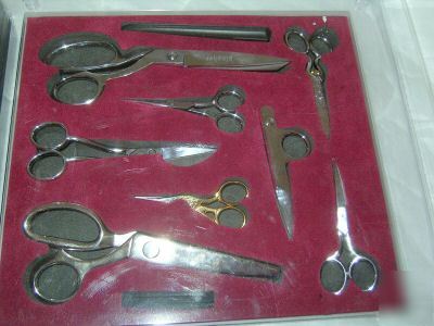 Gingher 8 piece scissors set collectors set