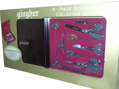 Gingher 8 piece scissors set collectors set