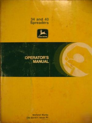 John deere 34 40 manure spreader operator manual