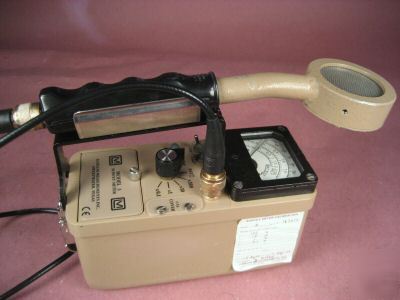 Ludlum survey geiger meter model 3 gamma probe 44-9