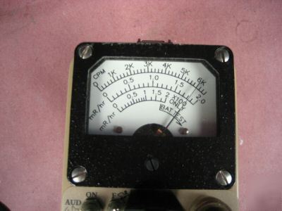 Ludlum survey geiger meter model 3 gamma probe 44-9