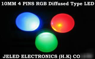 100X10MM 4PIN diffused rgb common ca manual control led