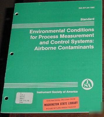 Isa process measurement control airborne contaminants