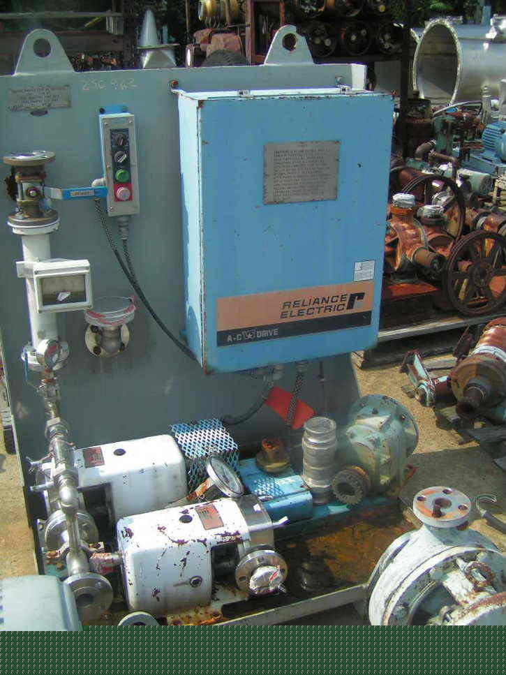 Qty 2 lobe-line rotary lobe pump w controls 