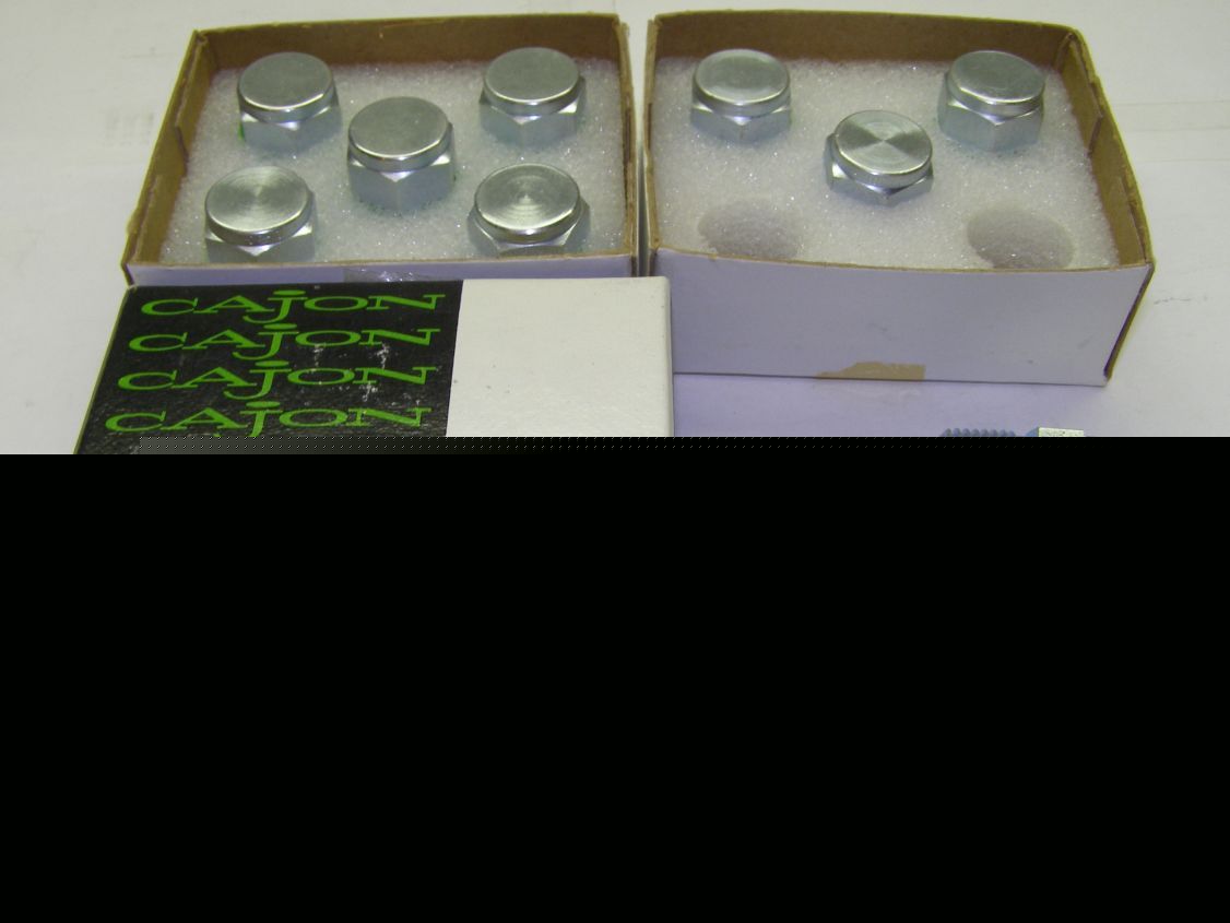 New nine cajon fitting plugs. 3/8MPT f. steel... ...#40