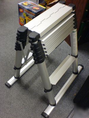 Telescopic&extend stepladder(double stepadder)wide step