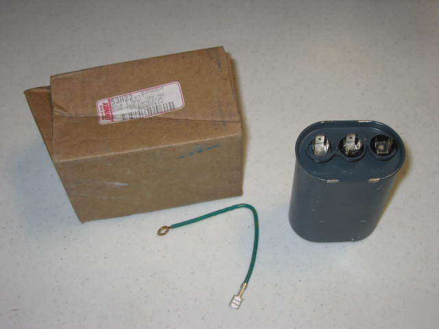 New lennox dual run 25/5UF 370VAC motor run capacitor - -