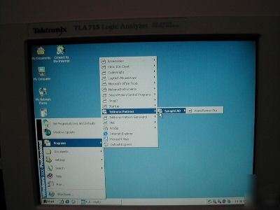 Tektronix tla 715 dual monitor logic analyzer 2* TLA7N2