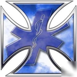 Emt ems mfr medic decal reflective 2