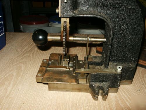 Numberall nameplate stamping press model #48 (relist)