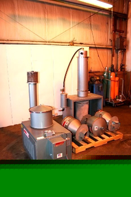 Thoreson mccosh vacuum pump, filter, 3 hoppers #6247 wh