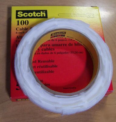 3M scotch cable & wire tie wrap 6 inch die cut straps