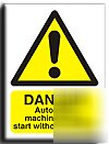 Auto.mach.no warn.sign-adh.viny-300X400MM(wa-008-am)