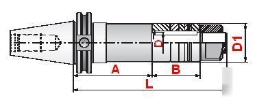 Bison cat-50 stud arbor holder - arbor diameter: 1.00