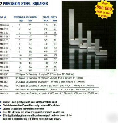 Engineering square precision toolroom quality 4