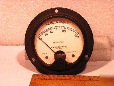 General electric a-c milliamper panal meter-----loc d-3