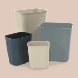 14 quart fiberglass wastebasket-rcp 2541 gra