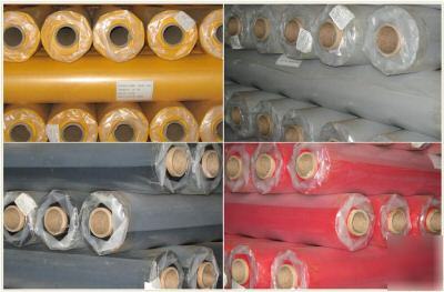 18 oz yellow vinyl coated poly roll / truck tarp fabric