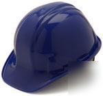 4 pt. ratchet suspension hard hat- blue