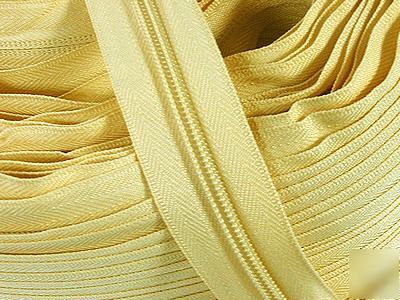 #5 nylon coil continuous zipper chain 20YD (805) beige