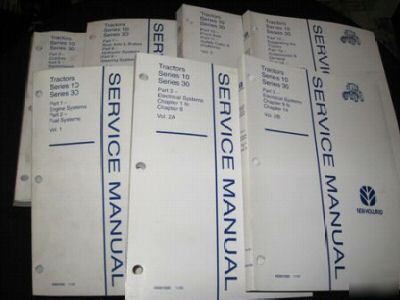 New holland series 10 & 30 tractor service shop manual
