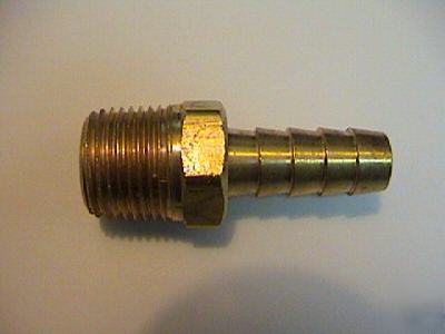 Parker p/n 6X410 brass 3/8 hose barb fitting connector 