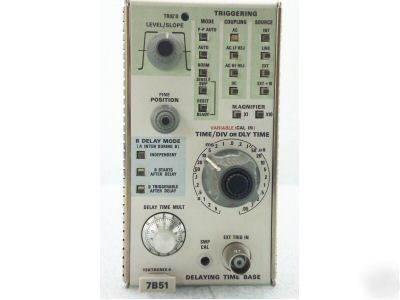 Tektronix 7B51 delaying time base plug in