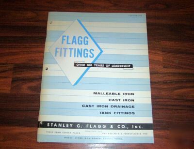 1964 flagg fittings catalog, cast iron, drainage, tank