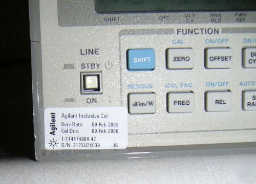 Agilent/hp 437B power meter 100KHZ-50GHZ