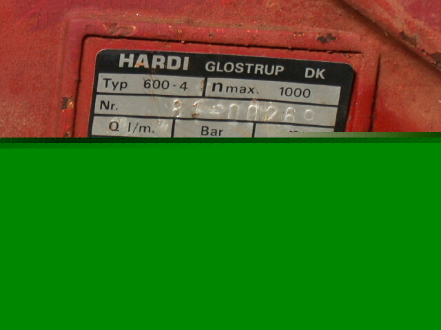 Hardi model 600 sprayer pump 