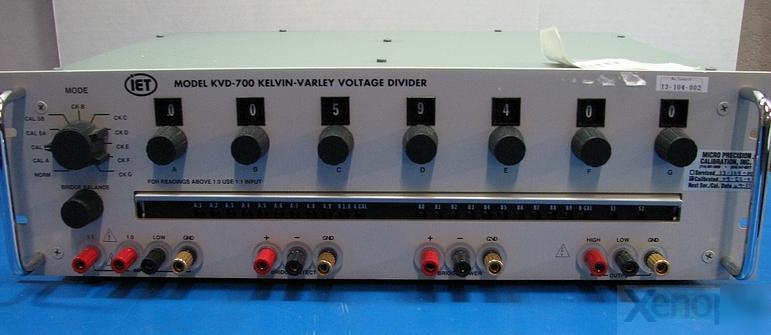 Iet labs kvd-700 kelvin varley voltage divider