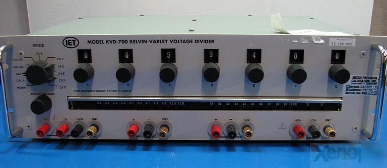 Iet labs kvd-700 kelvin varley voltage divider