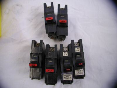 New lot fpe stab lok circuit breakers 40 amp 1 p na