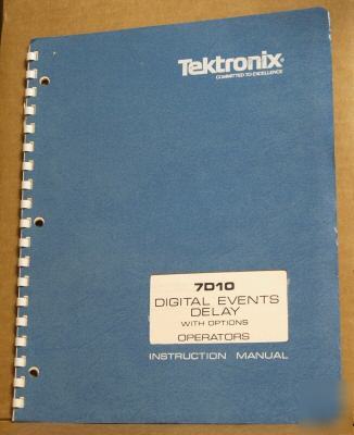 Tek tektronix 7D10 original operating manual