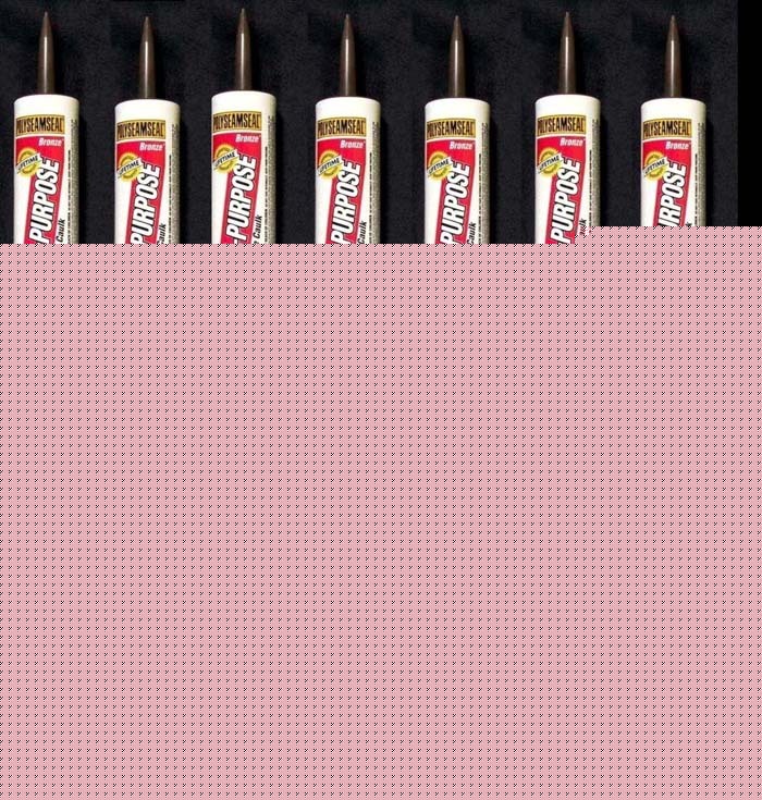 (10) * polyseamseal all-purpose bronze adhesive caulk