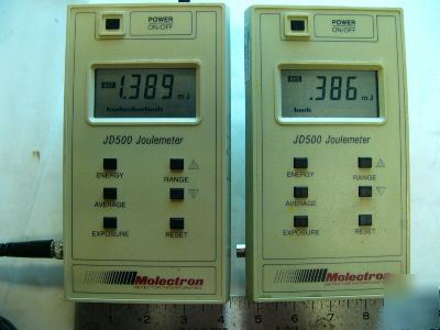 Coherent molectron JD500 laser joulemeter lot of 2 each