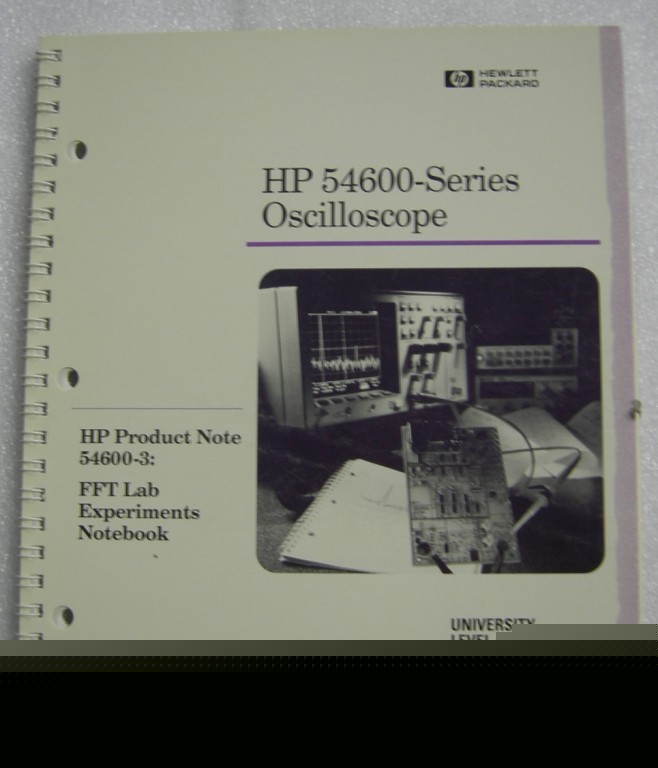 Hp 54600 series oscilloscope lab experiments notebook