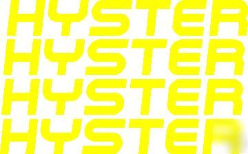 Hyster toyota nissan clark cat kalmar fork lift decals