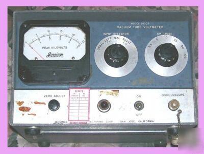 Jennings radio j-1003 vacuum tube voltmeter,volt meter